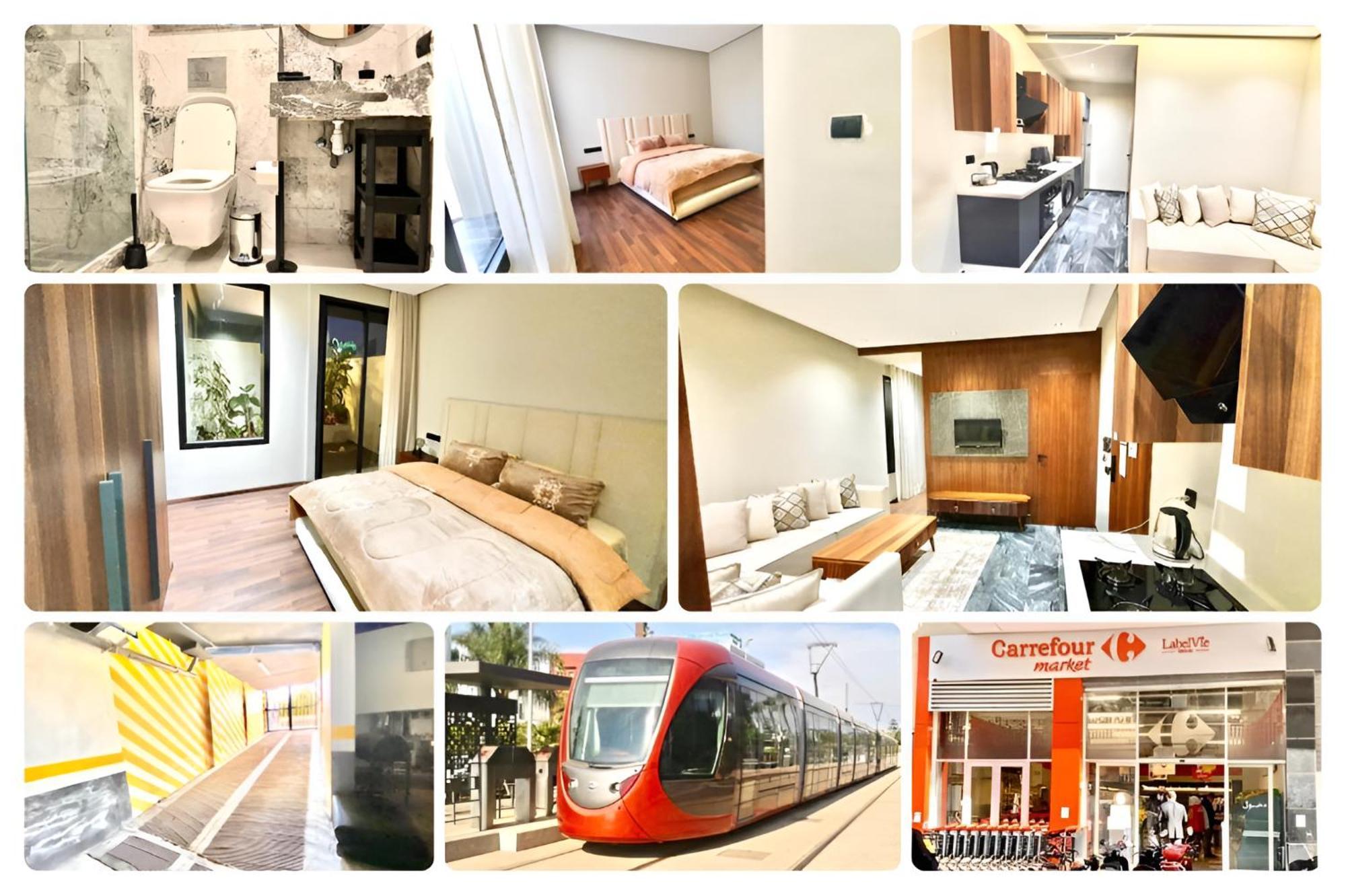 New Modern 1 Bedroom 1Min Fr Tramway Casablanca Extérieur photo